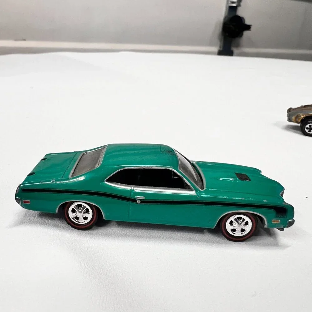 Lot of 2 Johnny Lightning Muscle Cars Custom Ferrari, Mercury Cyclone Spoiler